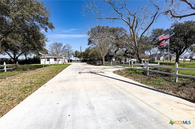 view of road