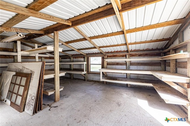 view of storage room