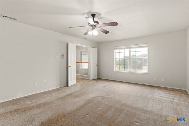 1505 Line Dance Ct, Killeen, TX 76542 - empty room featuring ceiling fan, carpet floors, and baseboards