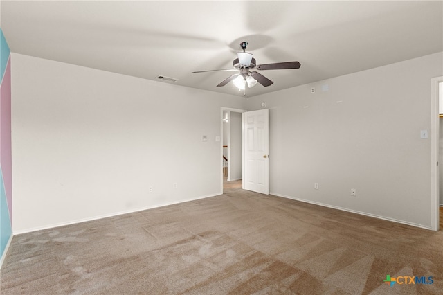 1505 Line Dance Ct, Killeen, TX 76542 - empty room featuring ceiling fan, carpet, and baseboards