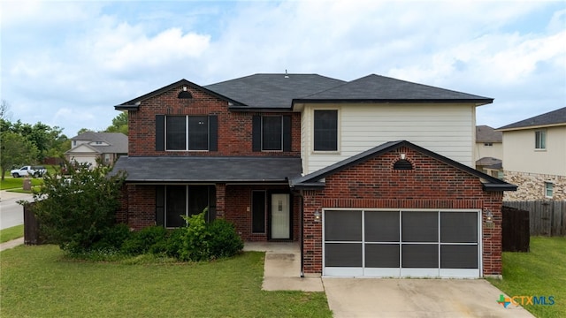 1505 Line Dance Ct, Killeen, TX 76542 - traditional home featuring concrete driveway, brick siding, roof with shingles, and a garage