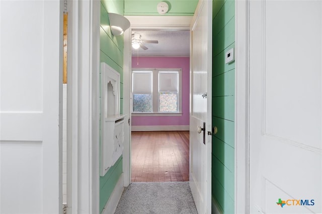 215 Taylor Rd, Elgin, TX 78621 - hall featuring baseboards and wood finished floors