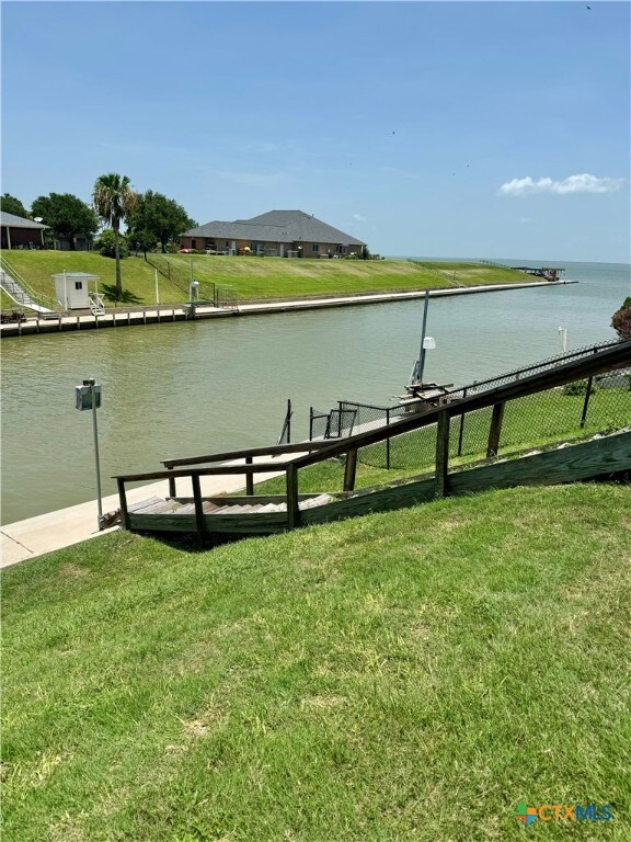 water view featuring a boat dock