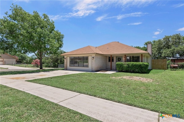 116 Spur Dr, Copperas Cove, TX 76522 - ranch-style house featuring brick siding and a chimney