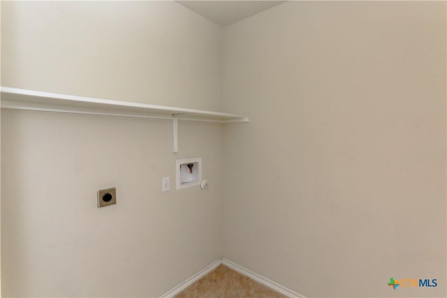 1321 Cozy Creek Dr, Temple, TX 76502 - laundry room with hookup for an electric dryer, hookup for a washing machine, and light carpet