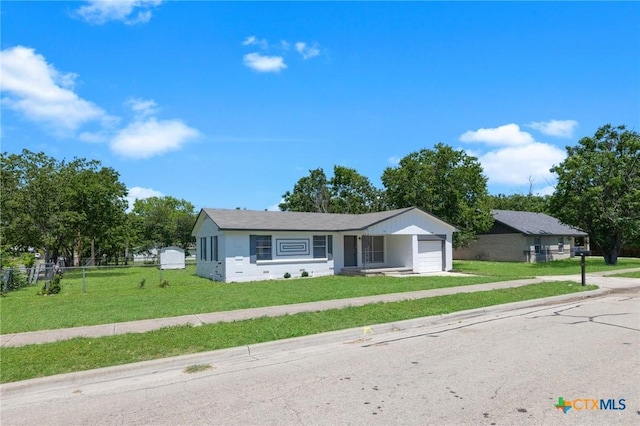 716 S 3rd St, Copperas Cove, TX 76522 - ranch-style house with a garage, a front yard, and driveway