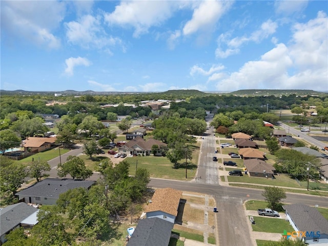 1202 S 3rd St, Copperas Cove, TX 76522 - aerial view of residential area with a mountainous background