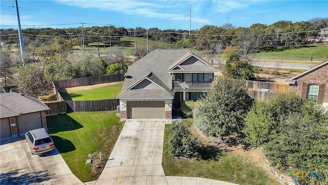 birds eye view of property