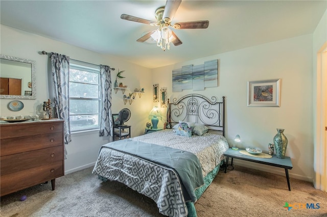 1105 E Robertson Ave, Copperas Cove, TX 76522 - bedroom featuring carpet and a ceiling fan
