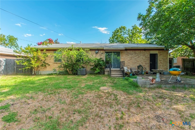 1105 E Robertson Ave, Copperas Cove, TX 76522 - rear view of house with brick siding and entry steps