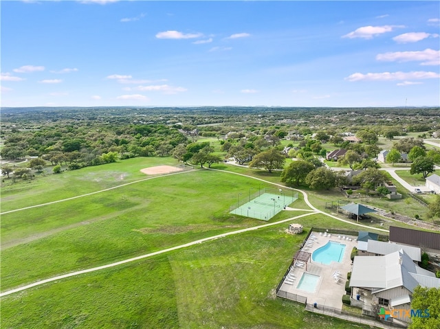 birds eye view of property