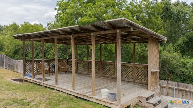 1712 Indian Camp Trl, Copperas Cove, TX 76522 - view of wooden terrace