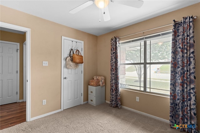 1712 Indian Camp Trl, Copperas Cove, TX 76522 - carpeted bedroom featuring baseboards and a ceiling fan