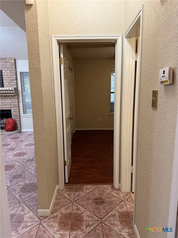 hall featuring hardwood / wood-style flooring