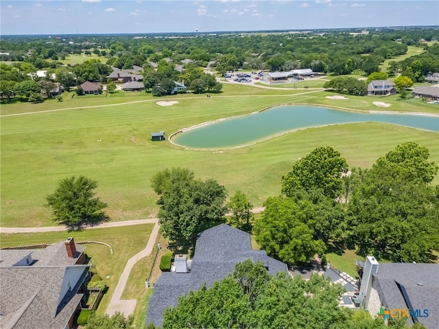 3415 Chisholm Trl, Salado, TX 76571 - birds eye view of property featuring view of golf course, a water view, and a residential view