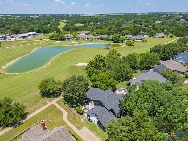 3415 Chisholm Trl, Salado, TX 76571 - bird's eye view with a water view, golf course view, and a residential view