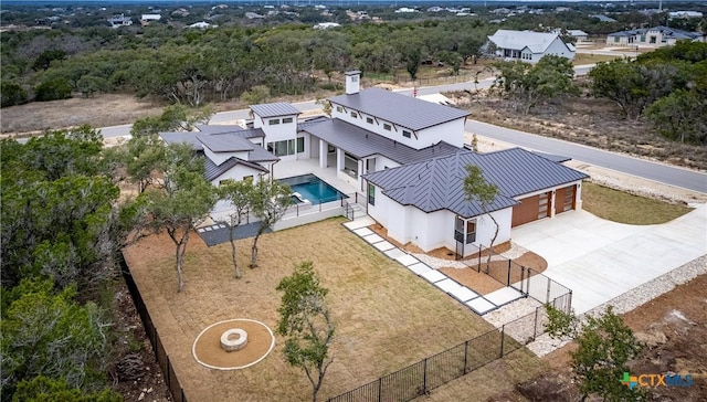 birds eye view of property