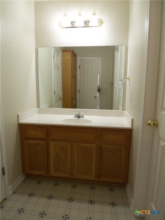 bathroom featuring vanity