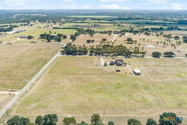 bird's eye view featuring a rural view