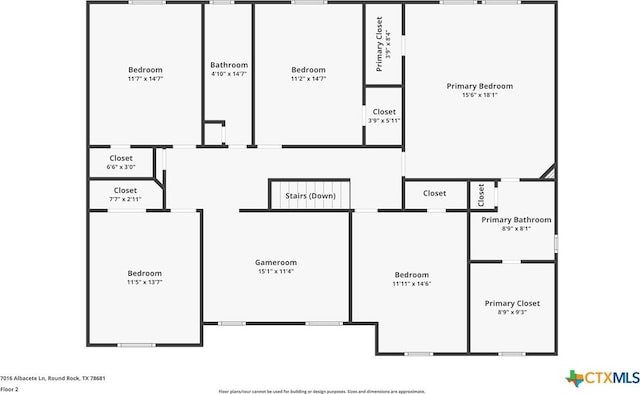 7016 Albacete Ln, Round Rock, TX 78681 - view of floor plan / room layout