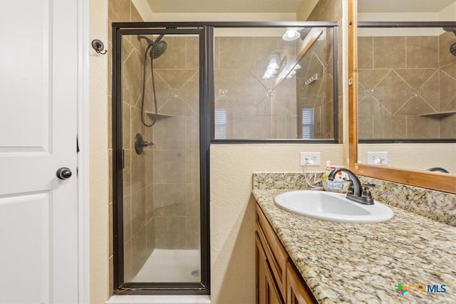 3425 Doss St, Copperas Cove, TX 76522 - full bathroom featuring vanity and a stall shower