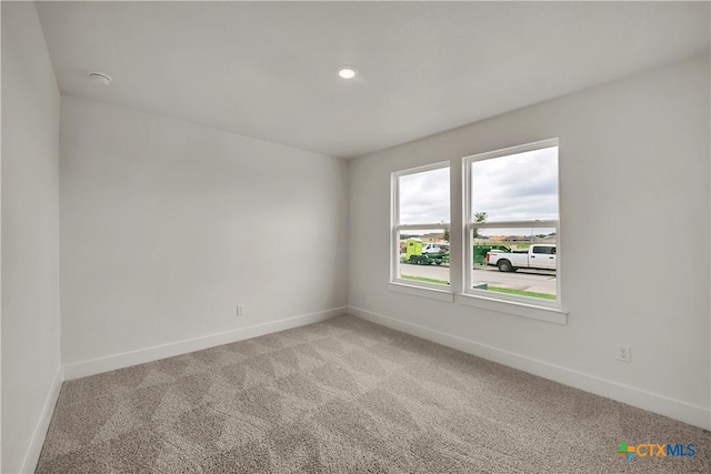 view of carpeted empty room