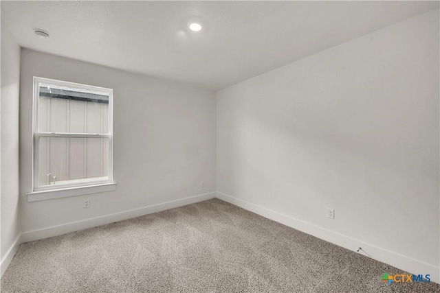 view of carpeted empty room