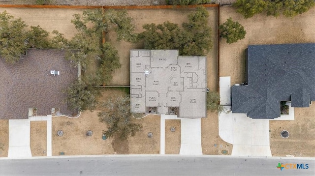 birds eye view of property