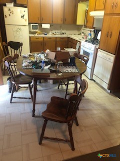 kitchen featuring white appliances