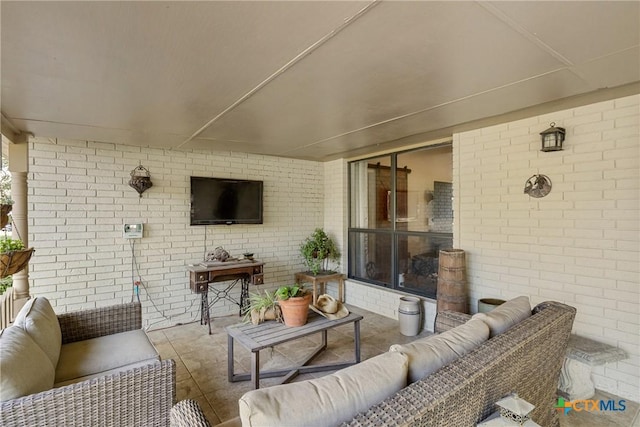 1843 Burr Oak Ln, Adkins, TX 78101 - view of patio / terrace featuring an outdoor hangout area