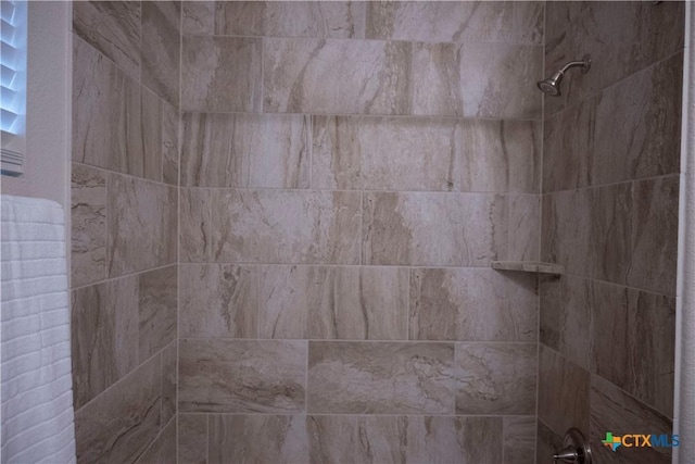 room details featuring tiled shower