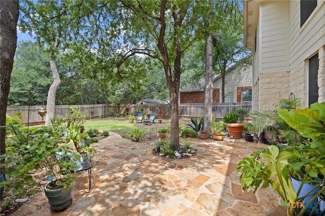6804 Robert Dixon Dr, Austin, TX 78749 - view of patio with a fenced backyard