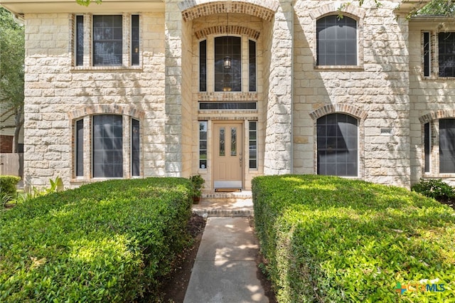 6804 Robert Dixon Dr, Austin, TX 78749 - property entrance with stone siding