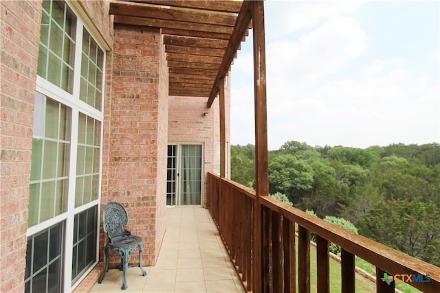 view of balcony