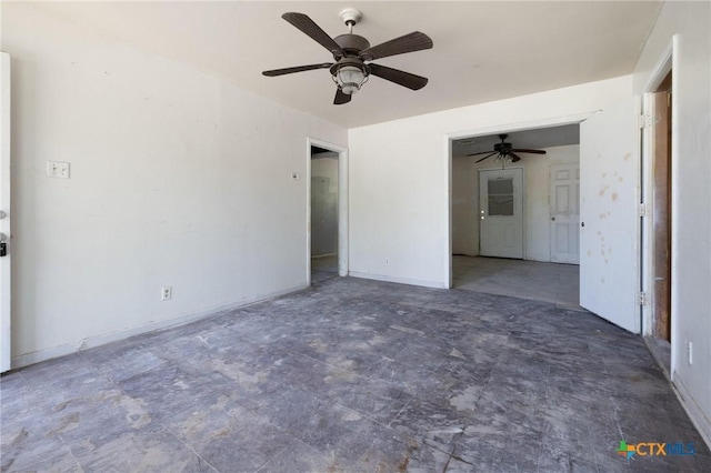 1303 N W S Young Dr, Killeen, TX 76543 - empty room featuring ceiling fan and baseboards