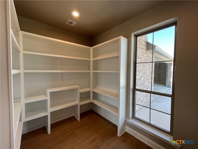 storage area featuring visible vents