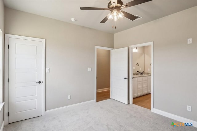 4007 Aerie St, Salado, TX 76571 - unfurnished bedroom featuring light carpet and ensuite bathroom