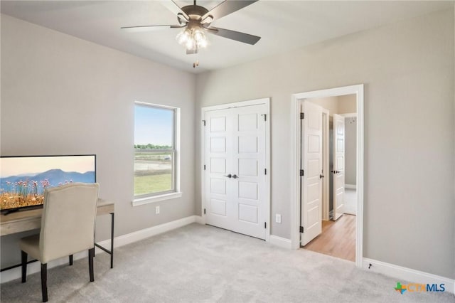 4007 Aerie St, Salado, TX 76571 - unfurnished office with carpet and ceiling fan