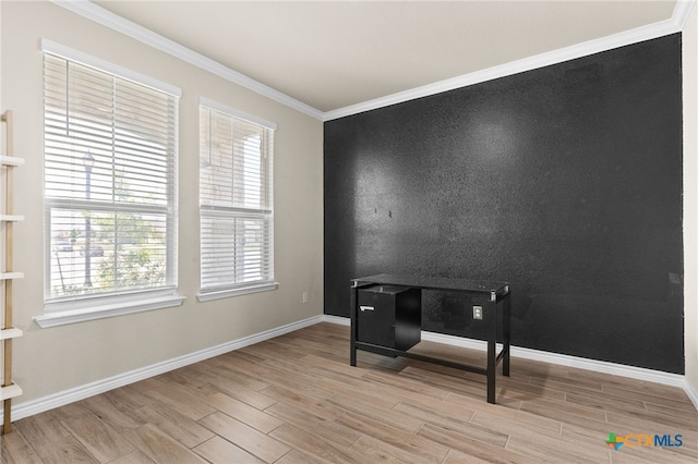 1203 Roma St, Harker Heights, TX 76548 - unfurnished room featuring wood finished floors, crown molding, and baseboards