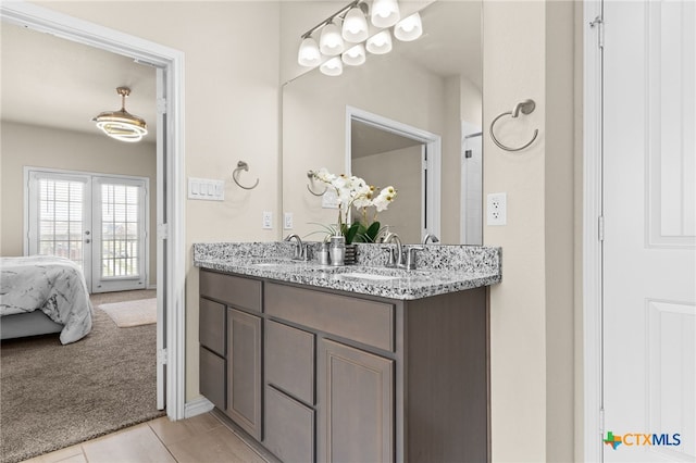 1203 Roma St, Harker Heights, TX 76548 - full bath featuring double vanity, tile patterned floors, and ensuite bathroom