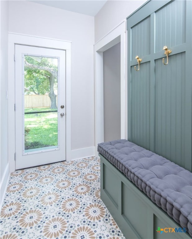 view of mudroom