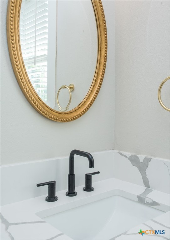 interior details featuring sink