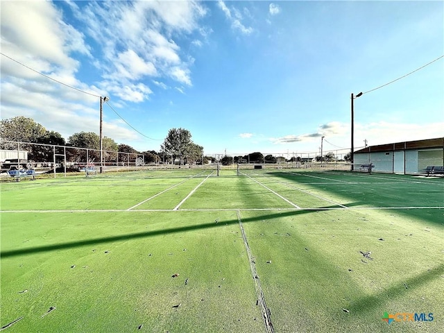 view of tennis court