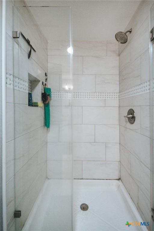 full bathroom with a shower stall