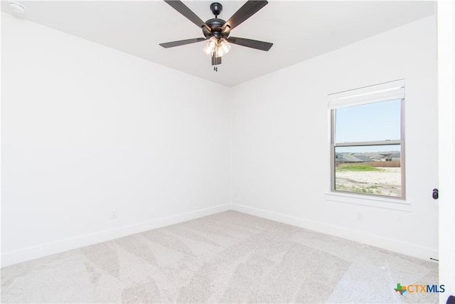 2002 Rosson St, Nolanville, TX 76559 - carpeted spare room with baseboards and a ceiling fan