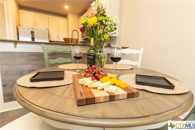 dining room featuring hardwood / wood-style flooring