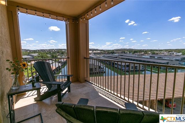 view of balcony