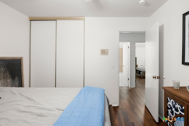 5006 Las Campanas St, San Antonio, TX 78233 - bedroom featuring wood finished floors, a closet, and baseboards