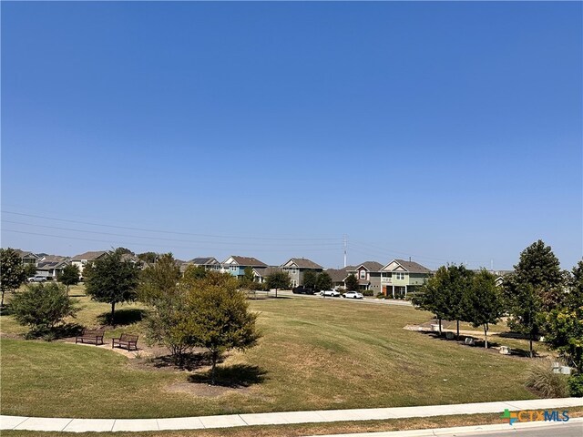 view of community featuring a yard