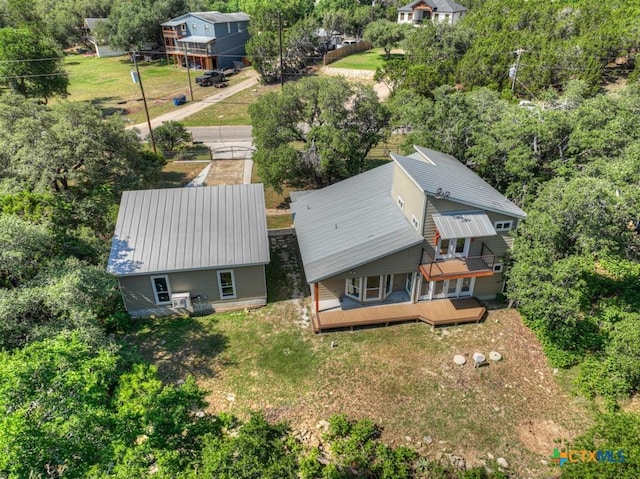3055 Lakeview Dr, Canyon Lake, TX 78133 - view from above of property with a forest